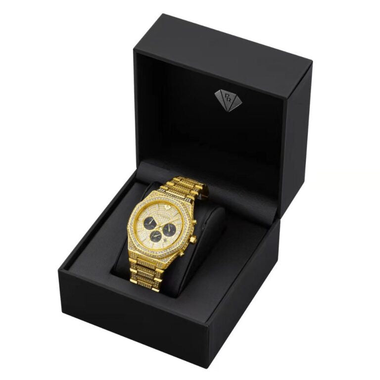 שעון Pierre Richardson Full Diamonds משובץ לגבר Pr5892