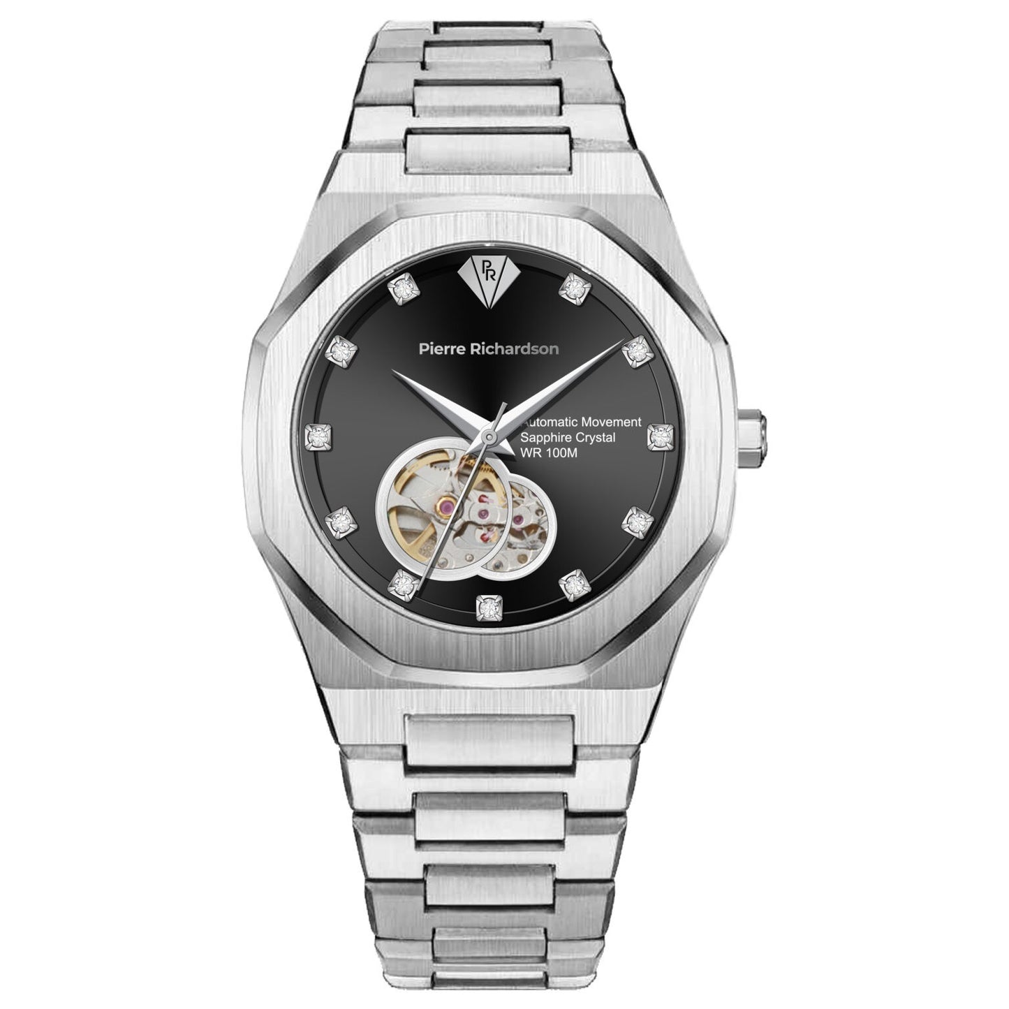 שעון משובץ Pierre Richardson PREMIUM לגבר Pr5921