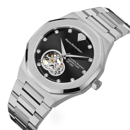 שעון משובץ Pierre Richardson PREMIUM לגבר Pr5921